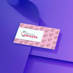 22 Sweet-themed business card design.