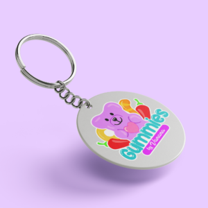 36 Eye-Catching Branded Keychain for Gummy Candy Company